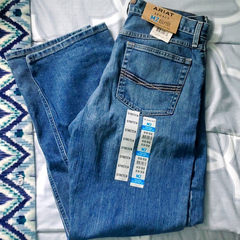 Men's Ariat M2 relaxed boot cut jeans